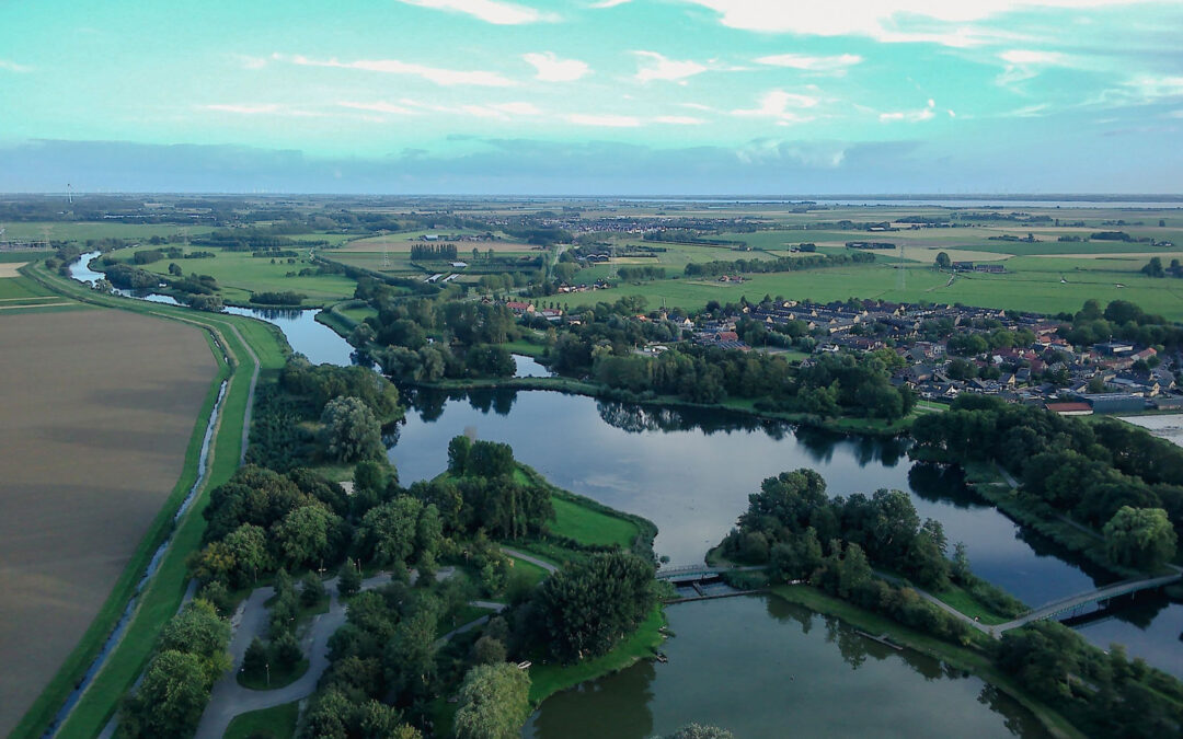 Recreatiegebied Bernisse gezien vanuit jouw drone