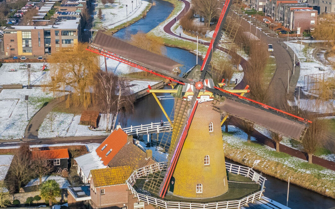 Molen de Lelie in Etten Leur, een leuke droneplaats