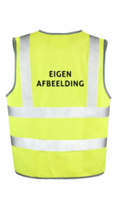 Veiligheidsvest met eigen afbeelding - aanleveren als PDF of EPS bestand